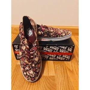 Vans - Floral Tawny Port [Authentic Lo Pro]